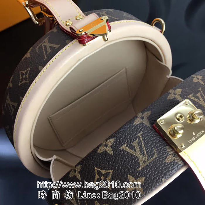 路易威登LV頂級原單PETITEBOITECHAPEAU手袋 M43515經典圓形斜挎包 YDH1478